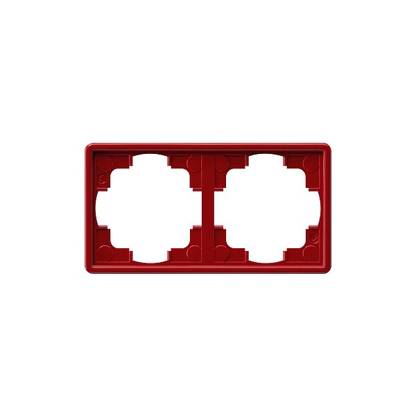 GIRA Rahmen 021243 2fach S-Color rot
