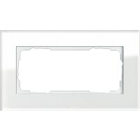 GIRA Rahmen 100212 2fach o.M. Esprit Glas weiss