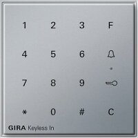 GIRA Keyless In 260565 Codetastatur TX_44 WG UP Alu