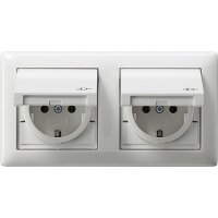 GIRA Steckdose SCHUKO 115803 Rahmen 2fach IP44 Standard...