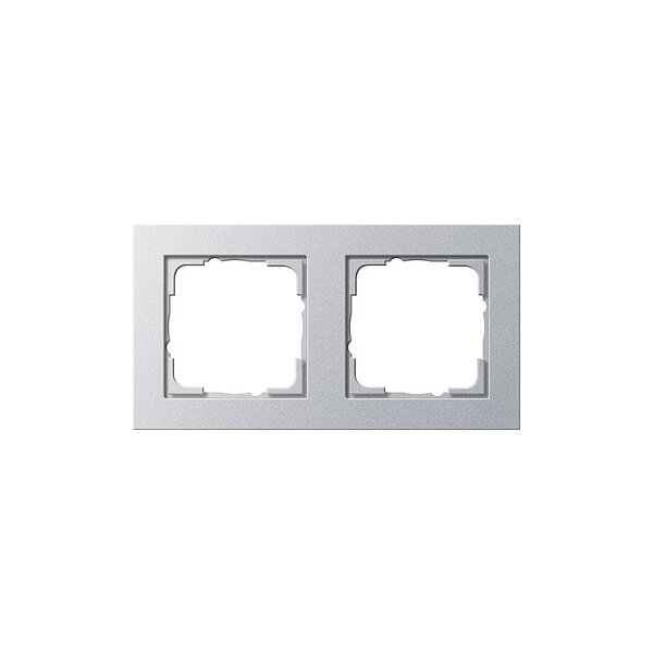 GIRA Rahmen 021225 2fach E2 Farbe Alu