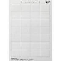 GIRA Beschriftungsbogen 145600 36,9x46,9mm