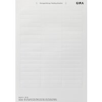 GIRA Beschriftungsbogen 145000 60,7x11,8mm