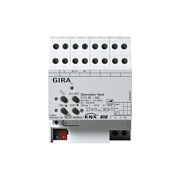 GIRA Aktor 217100 KNX/EIB Dimmen 1fach 500W REG
