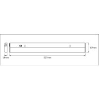 LEDV LED-Unterbauleuchte LB22 LINEAR LED FLAT SENSOR 830 8X1