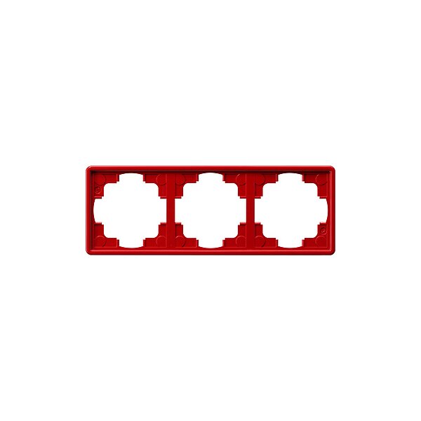 GIRA Rahmen 021343 3fach S-Color rot