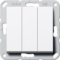 GIRA Wippschalter 283203 Wechsel 3f System 55 reinweiss