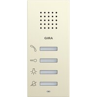 GIRA Audio-Haustelefon 125001 AP System 55 cremeweiss