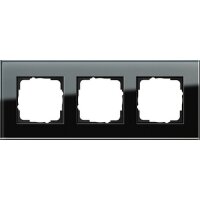 GIRA Rahmen 021305 3fach Esprit Glas schwarz