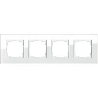 GIRA Rahmen 021412 4fach Esprit Glas weiss