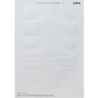 GIRA Beschriftungsbogen 145500 51,2x7,0mm