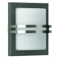 Albert Wandleuchte LB22 Edelstahl anthrazit E27