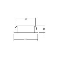 Brumberg Möbeleinbaustrahler NV G4 20W Glas/chrom