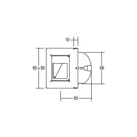 Brumberg LED-Wandeinbauleuchte LB22 1W 230V ww