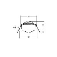 Brumberg LED-Deckeneinbaustrahler LB22 350mA 7W 2700K...