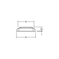 Brumberg LED-Deckeneinbaustrahler LB22 3W 350mA 3000K alu