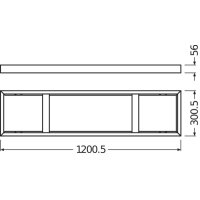 LEDV Montageeinheit Panel 1200 SURFACE MOUNT KIT