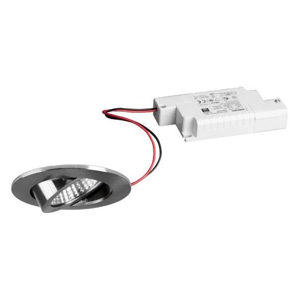 Brumberg LED-Einbaustrahler LB22 230V 6W 3000K nickel matt