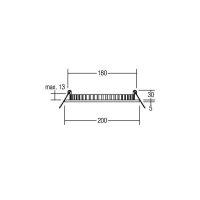 Brumberg LED-Einbauleuchte LB22 24V/DC 16W weiß 3000K