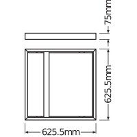 LEDV Montageeinheit PL 625 SURFACE MOUNT KIT H75