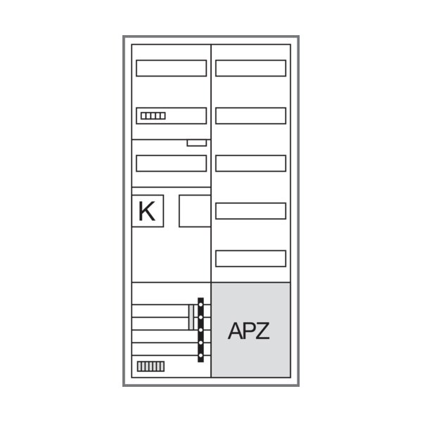 Hager Komplettschrank ZB32SET15LK 1ZP BKE-I APZ 1100mm 2feld.