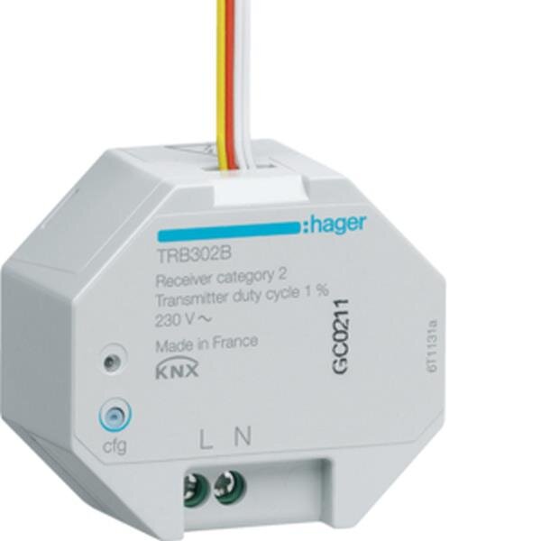 Hager Funk-UP-Eingang TRB302B 2fach 230V quicklink