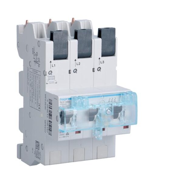 Hager SLS-Schalter HTS350C 3P 50A für Sammelschiene