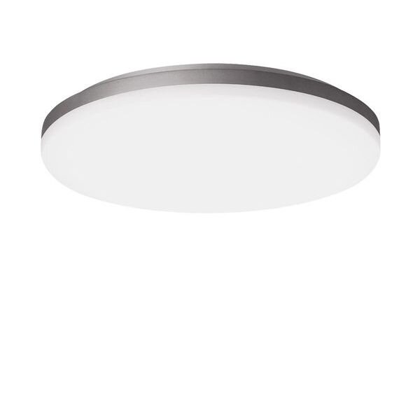 Spittler LED-Deckenleuchte WL270 opal 18/24W 830/840 grau IP20