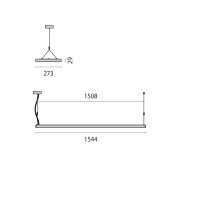 Spittler LED-Pendelleuchte LB22 SL629 69W 4000K DALI RAL9016s d/i