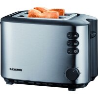 SEVERIN Toaster AT 2514 edelstahl-gebürstet-schwarz