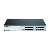 D-Link 19" Switch unmanagd lufterlos 16x10/100/1000T...