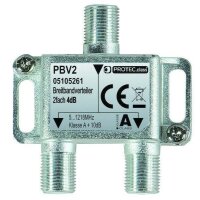 PROTEC Breitbandverteiler PBV2 2fach