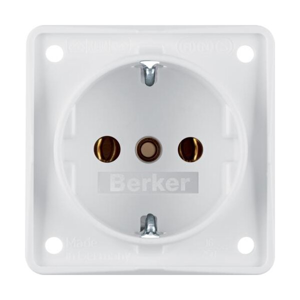 Berker Steckdose SCHUKO 941852502 polarweiss matt