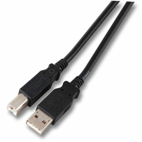 DNTE USB2.0 Anschlusskabel  grau Stecker-A/Stecker-B 5,0m