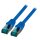 DNTE Patchkabel RJ45 S/FTP Cat.6A LSZH  0,15m blau