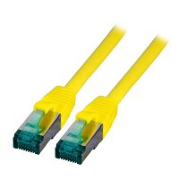 DNTE Patchkabel RJ45 S/FTP Cat.6A LSZH  0,5m gelb