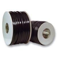 DNTE Telefon-Flachbandkabel 4adrig schwarz (100M)