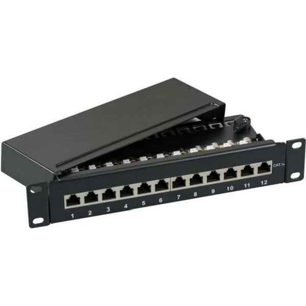 DNTE Patchpanel 12xRJ45 Cat.6 1HE 10 Wandb. o Hutschiene