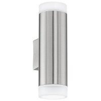 EGLO LED-Wandleuchte LB22 Edelstahl 2xGU10 3W 3000K