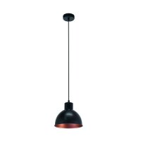 EGLO Pendelleuchte LB22 stahl schwarz kupfer D:21cm E27