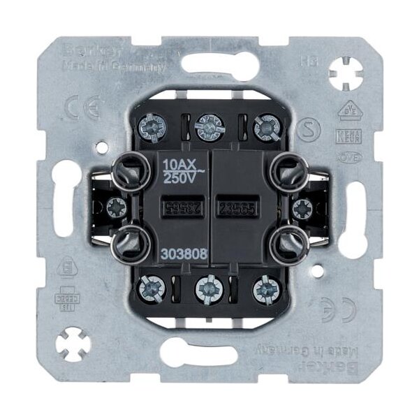 Berker Wippschalter 303808 Doppel Aus/Wechsel
