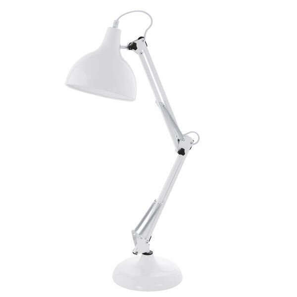 EGLO Tischleuchte TL 1 E27 weiss BORGILLIO