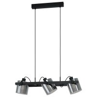 EGLO LED-Pendelleuchte 3xE27 max. 40W Stahl schwarz