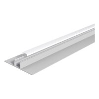 EVN Profil Trockenbau Alu m. Abdeckung opal 2m