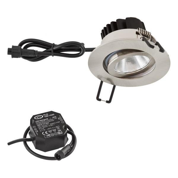 EVN LED-Deckeneinbaustrahler LB22 Rund 220 240V 6W 3000K 620lm EDS