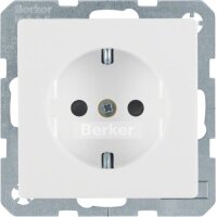 Berker Steckdose SCHUKO 47236089 polarweiss samt