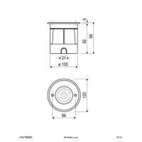 EVN LED-Bodeneinbaustrahler LB22 Edelstahl 6W 375lm 3000K