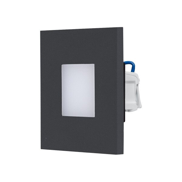 EVN LED-Wandeinbauleuchte LB22 Edelstahl anthrazit IP44 1,8W 55lm 3000K