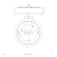 EVN LED-Deckenleuchte LB22 weiß KS max.2350lm 3000/4000/5700K IP54