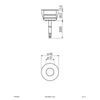 EVN LED-Bodeneinbaustrahler LB22 0,6W 3000K 36lm IP65...